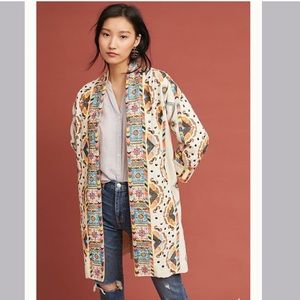 EUC Anthropologie Maeve ColomaEmbroidered Beaded Jacket Sz L $228